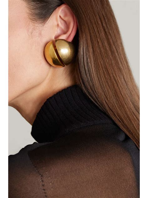 saint laurent gold earrings|saint laurent necklaces.